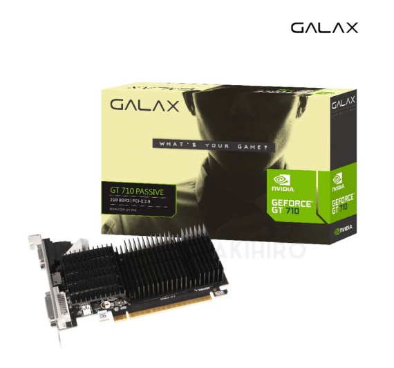 VGA (การ์ดแสดงผล) GALAX GEFORCE GT 710 PASSIVE 2GB DDR3 64 BIT  3Y